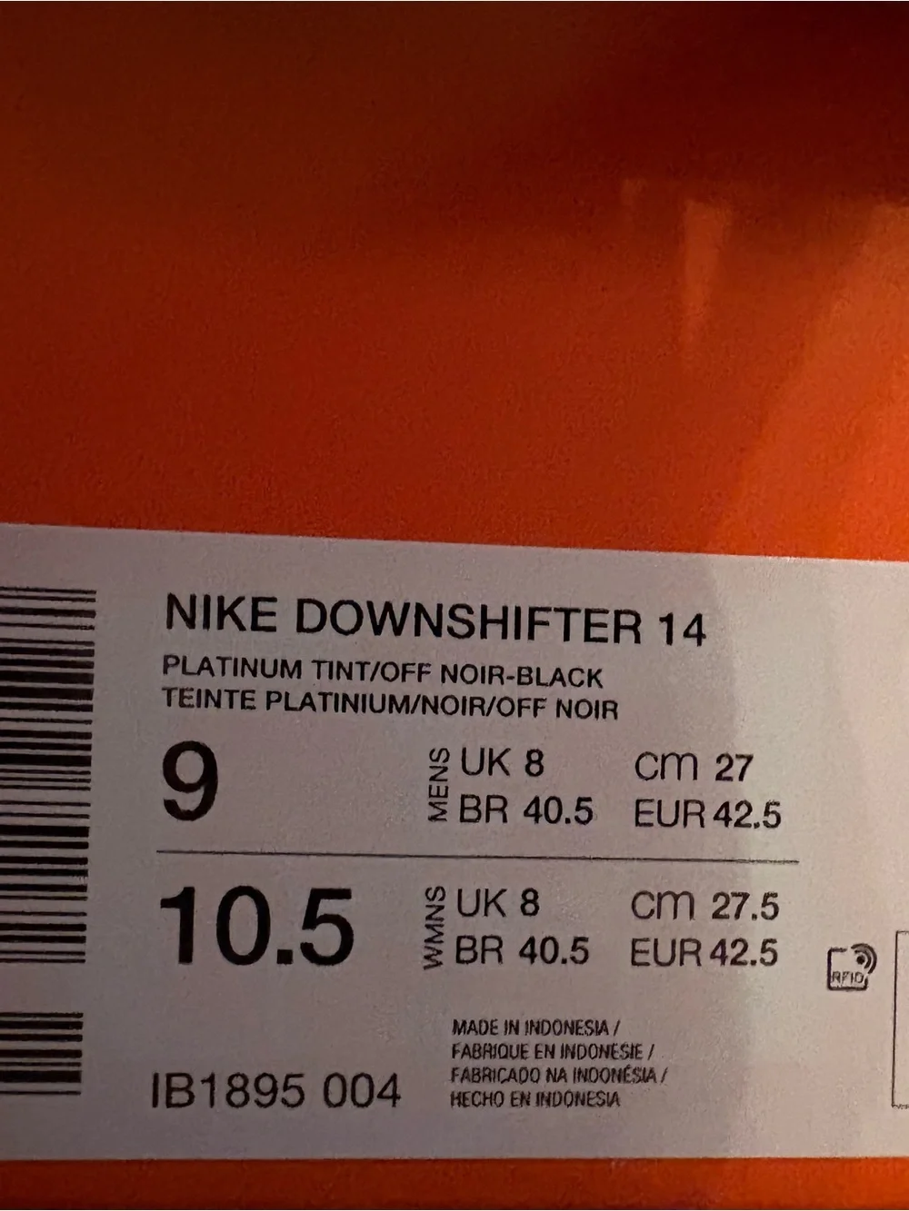 Nike Downshifter 14 Blue Orange White Mens Running Shoe Sneaker MULTIPLE SIZES